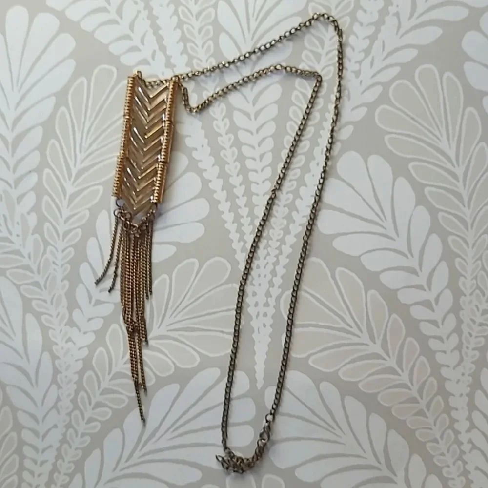 Vintage Art Deco Revival Geometric Necklace